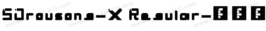 SJrousong-X Regular字体转换